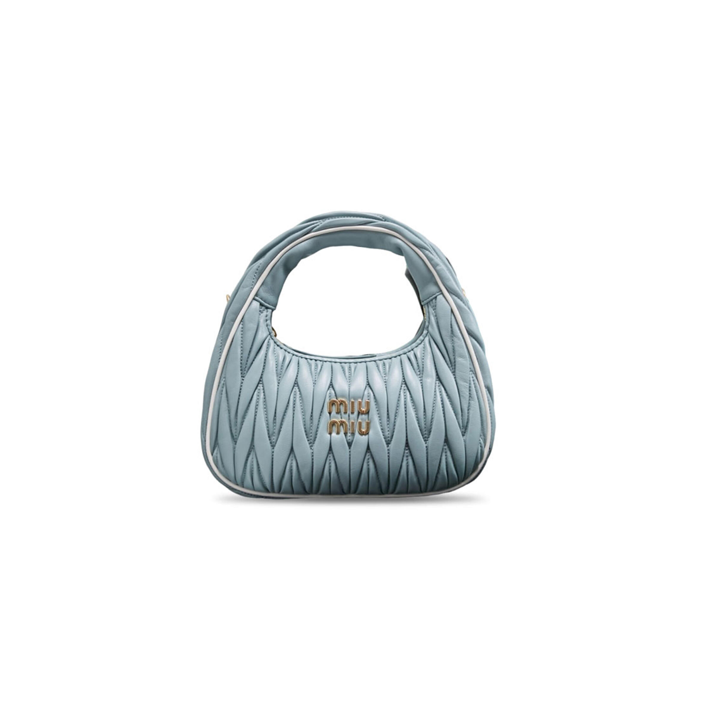 MIU MIU MINI WANDER MATELASSÉ SHOULDER BAG 5BC125 (20*19*6cm)